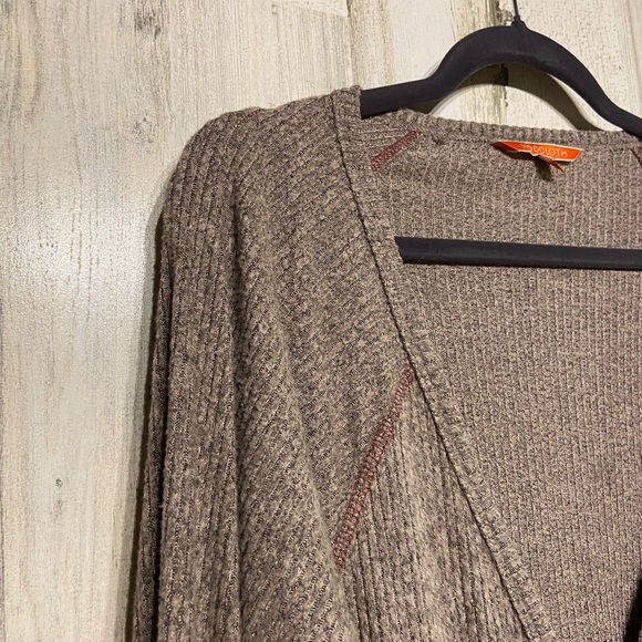 ModCloth Purple Grey Button Down Soft V-neck Sweater Large - Picture 2 of 8